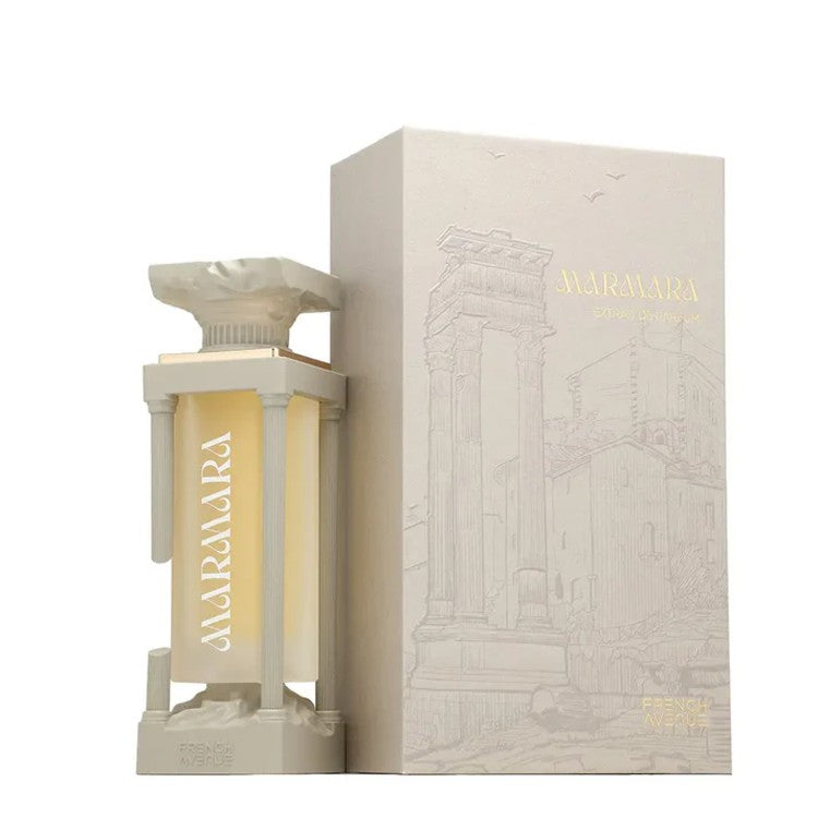 French Avenue Marmara Extrait 100ML luxury perfume bottle warm woody fragrance Doha Qatar Fantasy Centre