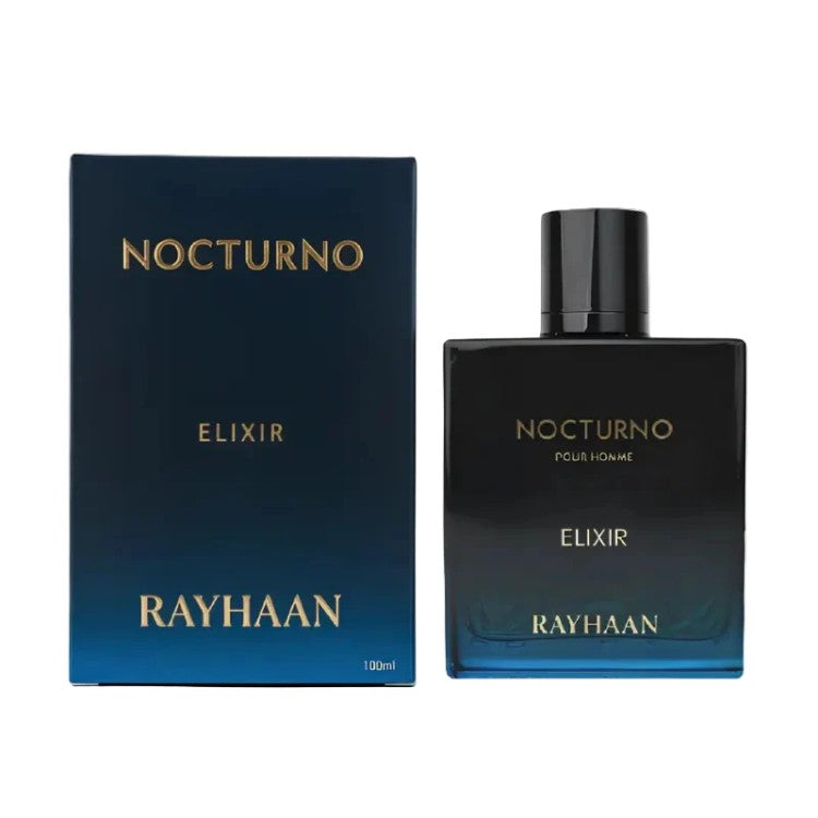 Rayhaan Nocturno Elixir Eau de Parfum 100ML woody amber men perfume