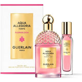 Guerlain Aqua Allegoria Forte Florabloom Eau De Parfum Travel Set 125ML and 15ML luxury floral perfume gift set available online in Doha Qatar at Fantasy Centre
