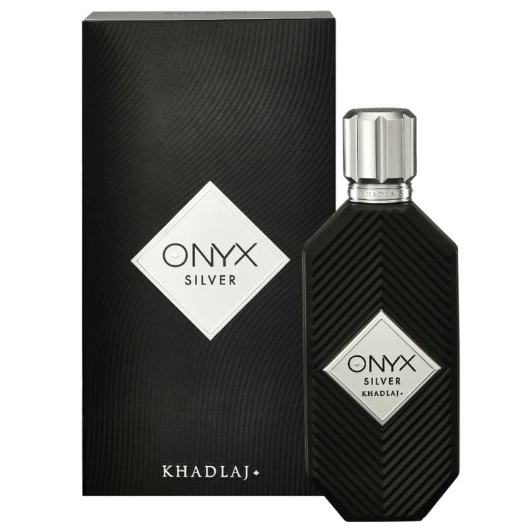 Khadlaj Onyx Silver Eau de Parfum 100ML unisex perfume at Fantasy Centre Qatar