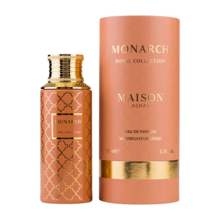 Maison Asrar Monarch Eau De Parfum 100ML luxury woody amber perfume bottle in Doha Qatar at Fantasy Centre