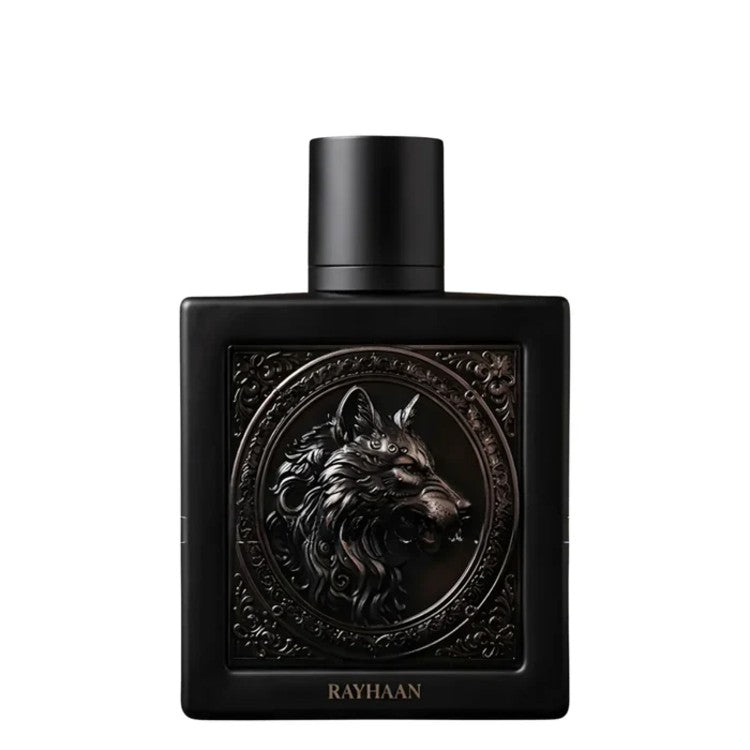 Rayhaan Wolf Eau De Parfum 100ML fresh woody men's perfume bottle in Doha Qatar at Fantasy Centre