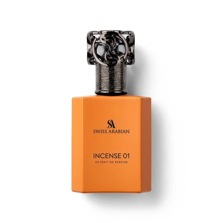 Swiss Arabian Incense 01 Extrait De Parfum 50ML smoky incense fragrance with rum fig vanilla and dark chocolate in Doha Qatar