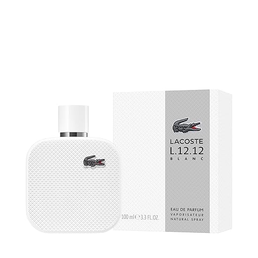 عطر لاكوست للرجال L.12.12 بلانك أو دو بارفان، 100 مل