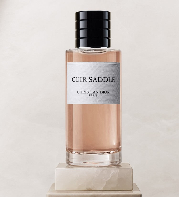 Christian Dior Cuir Saddle EDP luxury leather perfume bottle Doha Qatar Fantasy Centre