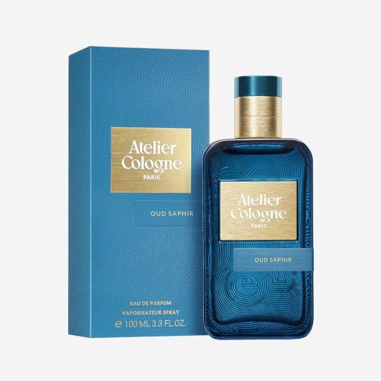Atelier Cologne Paris Oud Saphir Eau De Parfum 100ML luxury oud leather perfume bottle in Doha Qatar at Fantasy Centre