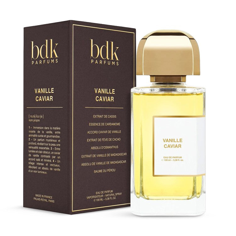 BDK Parfums Vanille Caviar Eau De Parfum 100ML luxury amber vanilla niche perfume with tonka bean and sandalwood available online in Doha Qatar at Fantasy Centre