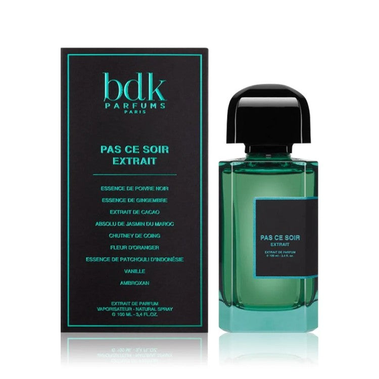 BDK Pas Ce Soir Extrait De Parfum 100ML with cocoa jasmine quince patchouli and vanilla in Doha Qatar