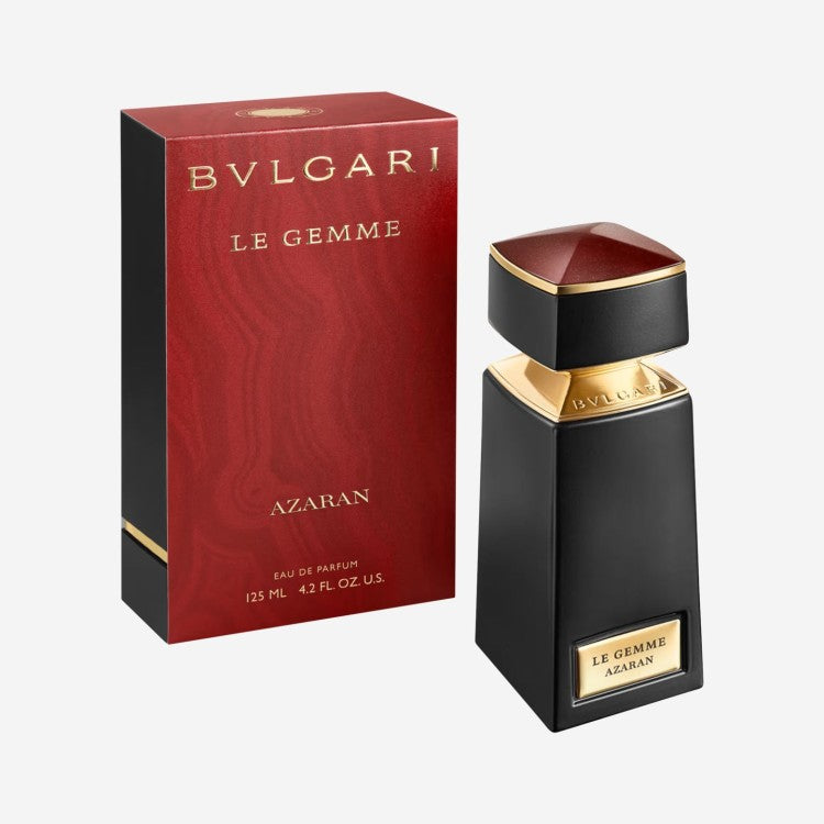 Bvlgari Le Gemme Azaran Eau De Parfum 125ML luxury woody spicy perfume with saffron and cedarwood available online in Doha Qatar at Fantasy Centre
