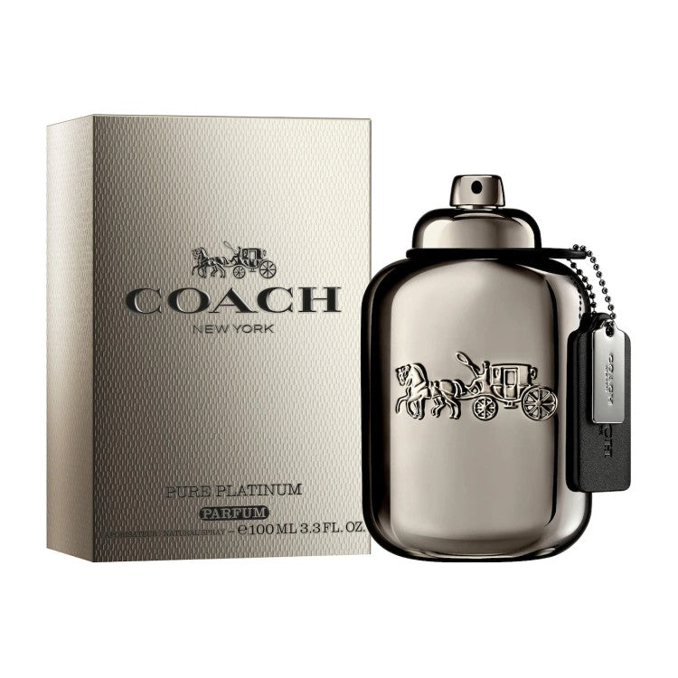 Coach Pure Platinum Parfum 100ML woody amber perfume Qatar