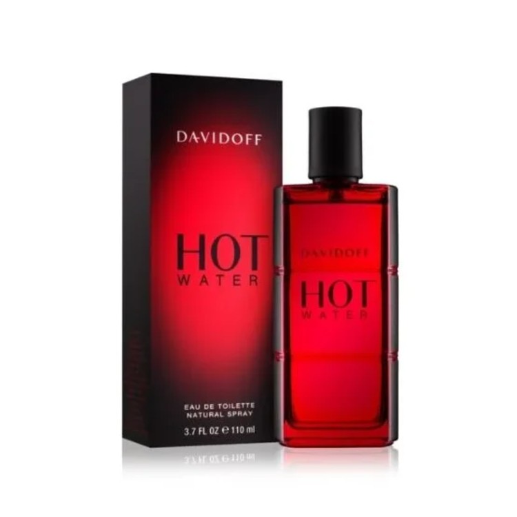 Davidoff Hot Water Eau De Toilette 110ML warm spicy men's fragrance with basil, paprika and patchouli available online in Doha Qatar