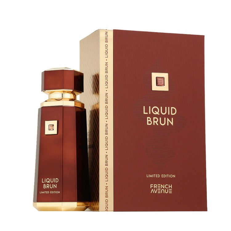 French Avenue Liquid Brun Limited Edition Extrait De Parfum 150ML luxury gourmand woody perfume in Doha Qatar at Fantasy Centre