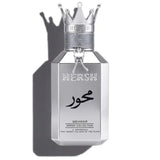 Hersh Mehwar Silver Al Ezz Oud EDP 100ML Arabic oud perfume with amber and woody notes available in Doha Qatar at Fantasy Centre