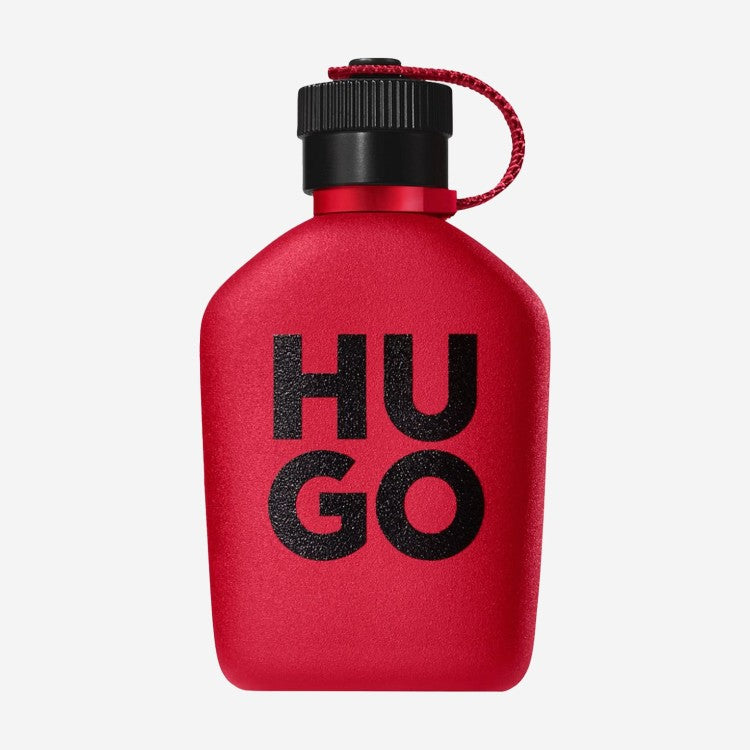 HUGO Intense Eau De Parfum woody aromatic men's perfume with grapefruit and leather available online in Doha Qatar at Fantasy Centre