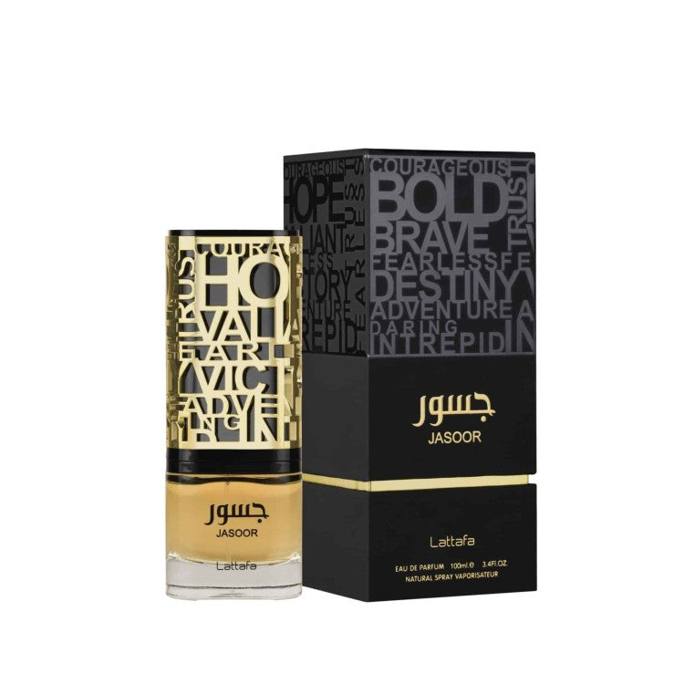 Lattafa Jasoor Eau De Parfum 100ML fruity woody luxury perfume bottle in Doha Qatar at Fantasy Centre