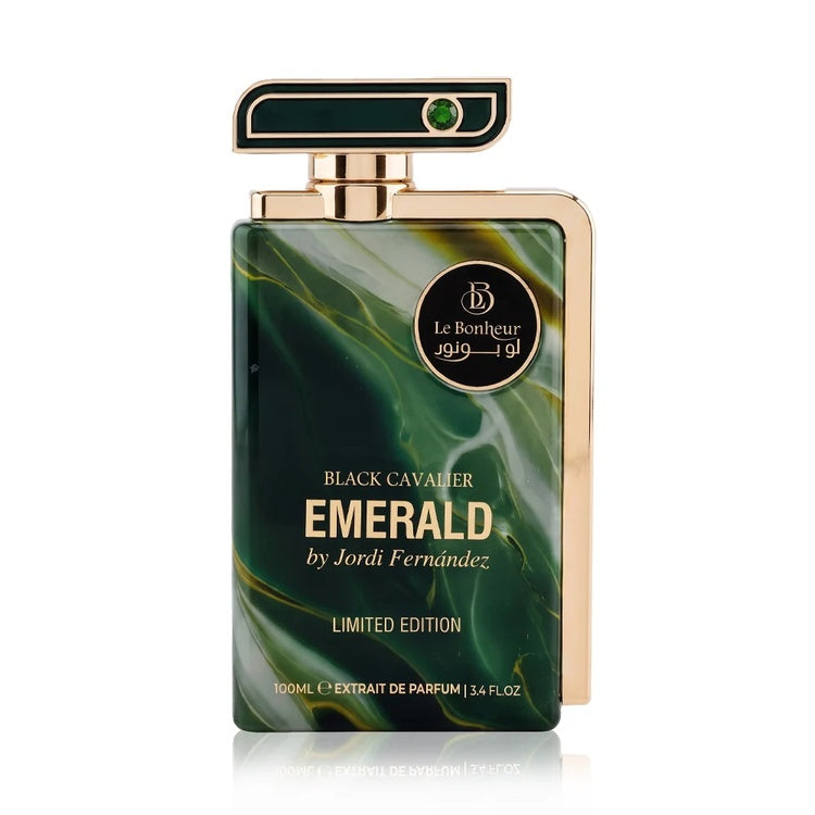 Le Bonheur Black Cavalier Emerald Extrait de Parfum 100ML at Fantasy Centre Qatar