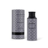 Maison Asrar Majesty Eau De Parfum 100ML luxury oriental fragrance with woody amber and musk notes available online in Doha Qatar at Fantasy Centre