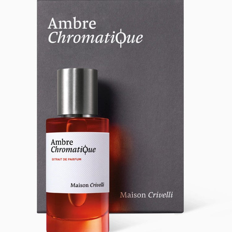 Maison Crivelli Ambre Chromatique Extrait De Parfum 50ML luxury amber woody niche perfume bottle in Doha Qatar at Fantasy Centre