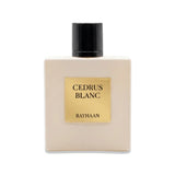 Rayhaan Cedrus Blanc Eau De Parfum 100ML fresh woody fragrance with citrus, cedarwood and musk available online in Doha Qatar