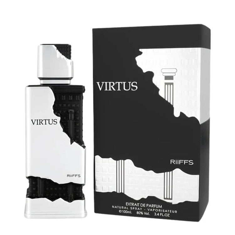 RIIFFS Virtus Extrait De Parfum 100ML fresh spicy woody unisex fragrance with bergamot ginger cardamom and musk in Doha Qatar